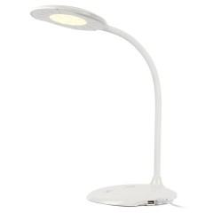 Светильник светодиодный настольный ЭРА NLED-457-6W-W 3 цвета, белый USB для зарядки устройств 557879