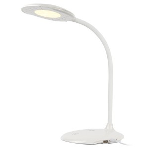 Обзор Светильник светодиодный настольный ЭРА NLED-457-6W-W 3 цвета, белый USB для зарядки устройств 557879