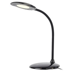 Светильник светодиодный настольный ЭРА NLED-457-6W-BK 3 цвета, черный, USB для зарядки устройств