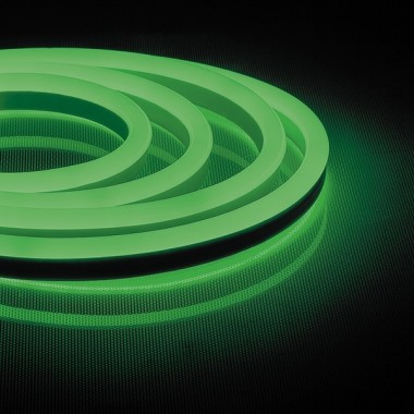 Обзор Cветодиодная неоновая LED лента Feron LS720 120SMD(2835)/м 9,6W/м зеленый 220V IP67 длина 50м