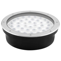 Светодиодный светильник тротуарный/грунтовый SP2703 36LED 36W RGB D300/d270x95mm IP67