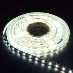 Светодиодная лента LS606 30SMD(5050) 7.2W/m 12V IP20 5000х10х0.22mm холодный белый