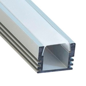 Обзор Профиль для светодиодной ленты LED CAB261 накладной 15,5х12мм (11мм) алюминиевый 2 метра