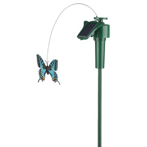 Садовый светильник ЭРА SL-PL42-BTF на солнечной батарее  "Порхающая бабочка", пластик, цветной 42см