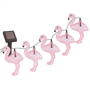 Обзор Садовая гирлянда ЭРА ERADG012-07 10 подсвечиваемых светодиодами фламинго