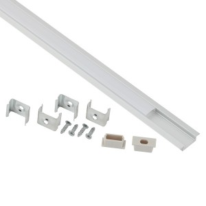 Профиль для светодиодной ленты ЭРА CAB251 21х6мм, 2м комплект, врезной с фланцем (2206) 797553