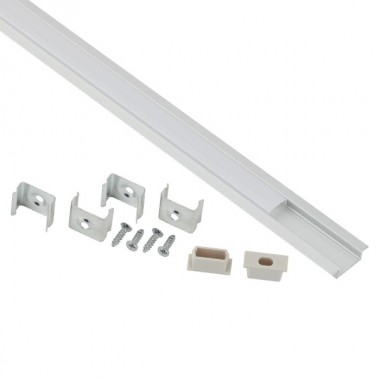 Обзор Профиль для светодиодной ленты ЭРА CAB251 21х6мм, 2м комплект, врезной с фланцем (2206) 797553