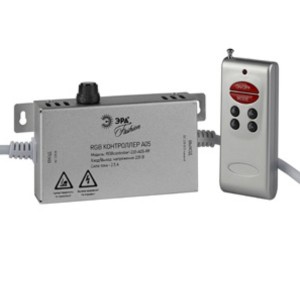 Контроллер ЭРА RGB controller-220-A05-RF для ленты на 220V IP20 дальность радиопульта до 50м 670019