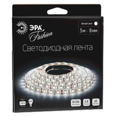 Светодиодная лента ЭРА LS3528-60LED-IP20-WW-5m 4,8W/m 12V теплый белый 5055398613498