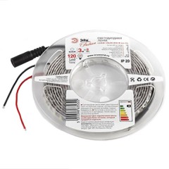 Светодиодная лента ЭРА LS3528-120LED-IP20-W-eco-3m 9,6W/m 12V холодный белый 5055398635322