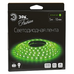 Светодиодная лента ЭРА LS5050-60LED-IP20-G-5m 14,4W/m 12V зеленый 5055398613894