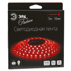 Светодиодная лента ЭРА LS5050-60LED-IP20-R-5m 14,4W/m 12V красный 5055398613917