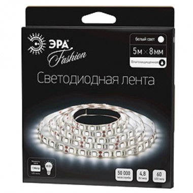 Отзывы Светодиодная лента ЭРА LS3528-60LED-IP65-W-5m 4,8W/m 12V холодный белый 5055398613542