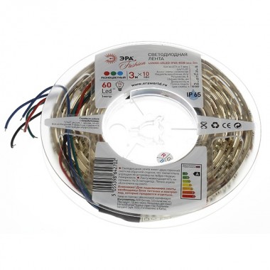 Отзывы Светодиодная лента ЭРА LS5050-60LED-IP65-RGB-eco-3m 14,4W/m 12V 5055398642702