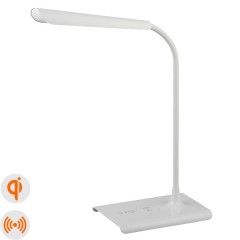 Светильник светодиодный настольный ЭРА NLED-474-10W-W белый, USB и беспроводная зарядка устройств