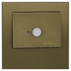 Светильник NAVI Золото, холодный свет, в монтажную коробку, 230V с датчиком движения