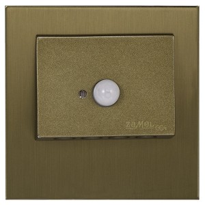 Обзор Светильник NAVI Золото, холодный свет, в монтажную коробку, 230V с датчиком движения
