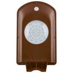 Консольный светодиодный светильник SP2331 2W 6400K IP65 серый на солн. батарее с датчиком движения