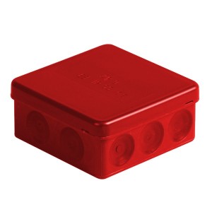 Коробка распределительная ABB AP9R 86х86х40 IP55, красная [уп. 50шт]