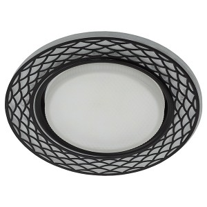 Купить Декоративный светильник ЭРА DK LD37 WH/BK GX53 со светодиодной подсветкой, белый/черный