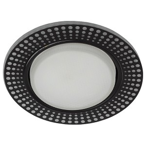 Купить Декоративный светильник ЭРА DK LD29 WH/BK GX53 со светодиодной подсветкой, белый/черный