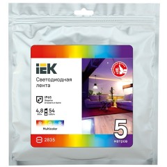 Лента LED 5м LSR-2835RGB54-4,8-IP65-12В IEK