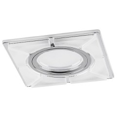 Светильник встраиваемый с LED подсветкой Feron CD994 потолочный MR16 G5.3 белый матовый, хром