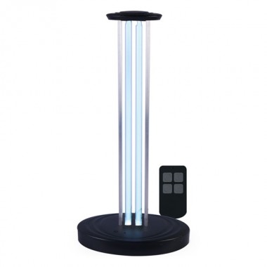 Купить Бактерицидная ультрафиолетовая настольная лампа с пультом ДУ Feron UL362 36W черный 140x198x415mm