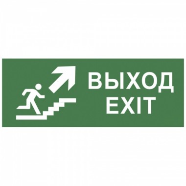 Отзывы Самоклеящаяся этикетка 200х60мм Выход/лестница вверх/фигура INFO-DBA-014 DPA/DBA  5056396213727