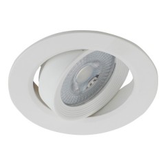 Светодиодный светильник ЭРА KL LED 22A-5 4K WH SMD 5W 4000K круглый поворотный белый 5056183764418