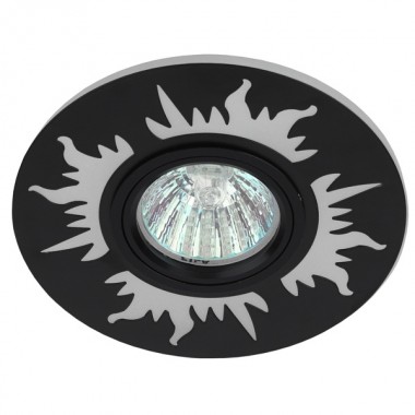 Отзывы Встраиваемый светильник ЭРА DK LD30 BK декор c LED подсветкой MR16 220V max 11W черный 5056183763831