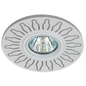 Встраиваемый светильник ЭРА DK LD31 WH декор c LED подсветкой MR16 220V max 11W белый 5056183765361