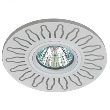Отзывы Встраиваемый светильник ЭРА DK LD31 WH декор c LED подсветкой MR16 220V max 11W белый 5056183765361