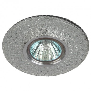 Купить Встраиваемый светильник ЭРА DK LD33 SL/WH декор c LED подсветкой MR16 прозрачный 5056183763718