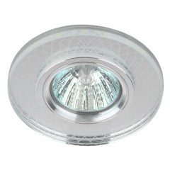 Встраиваемый светильник ЭРА DK LD43 SL 3D декор c LED подсветкой MR16 зеркальный 5056183763855