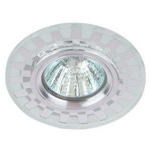 Встраиваемый светильник ЭРА DK LD47 SL декор c LED подсветкой MR16 зеркальный 5056183763909