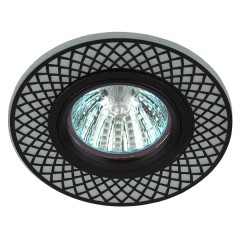 Встраиваемый светильник ЭРА DK LD42 WH/BK декор c LED подсветкой MR16 белый/черный 5056183764005