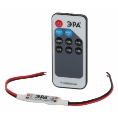Диммер для светодиодной ленты ЭРА Dimmer_12/72W - 24/144W 12-24V IP20 дальность до 15м 5056306044359