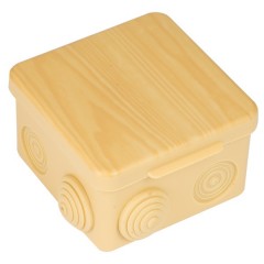 Коробка распаячная КМР-030-031 80х80х50мм светлое дерево IP54 EKF PROxima