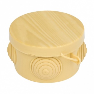 Купить Коробка распаячная КМР-040-039 d85х40мм светлое дерево IP54 EKF PROxima