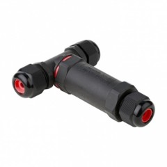 Кабельный коннектор T-образный (клеммник 3PIN) IP68 d кабеля 0,5-2,5мм 16А FreeTools EKF PROxima