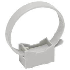 Хомутный держатель со стяжкой серый CFF1 16-32 мм предназначен для крепления трубы IEK