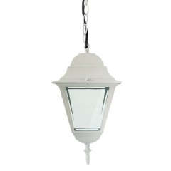 Светильник садово-парковый Классика 4205 E27 185*185*370мм белый (на цепи 500мм)