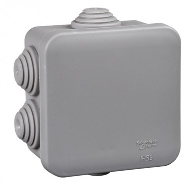 Обзор Коробка распаячная 100х100х50мм IP55 для открытой проводки Schneider Electric [уп. 45шт]