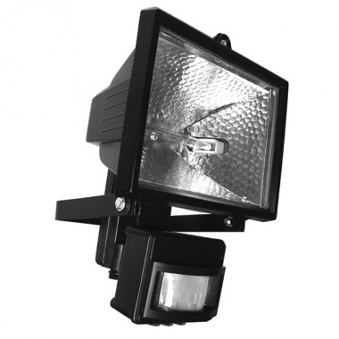 Купить Прожектор галогенный с датчиком движения FL-H 150S 150W R7s IP54 черный