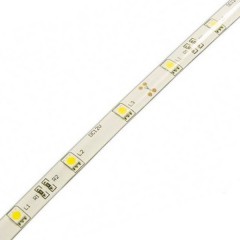 Светодиодная лента FL-Strip 5050-SW 60 Led 14.4W/m 12V Warm White IP65 10x5000mm 720lm/m теплый белы