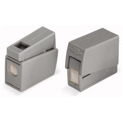 Клеммник WAGO 1+1 (одножил. 1-2,5 мм2 и многожил. 0,5-2,5 мм2) 24-16A Cu/Al [уп. 100шт]