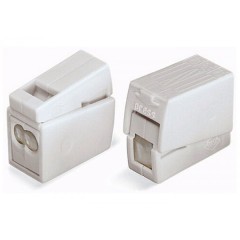 Клеммник WAGO 2+1 (одножил. 1-2,5 мм2 и многожил. 0,5-2,5 мм2) 24-16A Cu/Al [уп. 100шт]