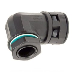 Муфта 90 грд. труба-коробка DN 23 мм, M25х1,5, полиамид, цвет чёрный DKC