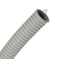 Труба гофрированная ПВХ Промрукав d25мм с протяжкой [бухта 50м]